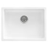 Ruvati 24-inch Fireclay Undermount / Drop-in Topmount Kitchen Sink Single Bowl - White - RVL2420WH