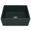 Ruvati 23-inch Fireclay Farmhouse Kitchen Laundry Utility Sink Single Bowl - Emerald Green - RVL2468EG