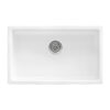 Ruvati 30-inch Fireclay Undermount / Drop-in Topmount Kitchen Sink Single Bowl - White - RVL3030WH Ruvati 30-inch Fireclay Undermount / Drop-in Topmount Kitchen Sink Single Bowl - White - RVL3030WH