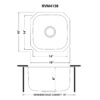 Ruvati 16 x 16 inch Bar Prep Sink Undermount 16 Gauge Stainless Steel - RVM4138 Ruvati 16 x 16 inch Bar Prep Sink Undermount 16 Gauge Stainless Steel - RVM4138
