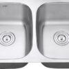 Ruvati 32-inch Undermount 50/50 Double Bowl 16 Gauge Stainless Steel Kitchen Sink - RVM4300