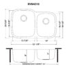 Ruvati 32-inch Undermount 60/40 Double Bowl 16 Gauge Stainless Steel Kitchen Sink - RVM4310 Ruvati 32-inch Undermount 60/40 Double Bowl 16 Gauge Stainless Steel Kitchen Sink - RVM4310