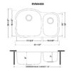 Ruvati 32-inch Undermount 60/40 Double Bowl 16 Gauge Stainless Steel Kitchen Sink - RVM4400