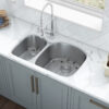 Ruvati 32-inch Undermount 40/60 Double Bowl 16 Gauge Stainless Steel Kitchen Sink - RVM4405
