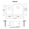 Ruvati 32-inch Undermount 40/60 Double Bowl 16 Gauge Stainless Steel Kitchen Sink - RVM4405