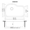 Ruvati RVM4700 Undermount 16 Gauge 32" Kitchen Sink Single Bowl Ruvati RVM4700 Undermount 16 Gauge 32" Kitchen Sink Single Bowl
