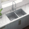 Ruvati 31-inch Undermount Kitchen Sink 50/50 Double Bowl 16 Gauge Stainless Steel - RVM5099