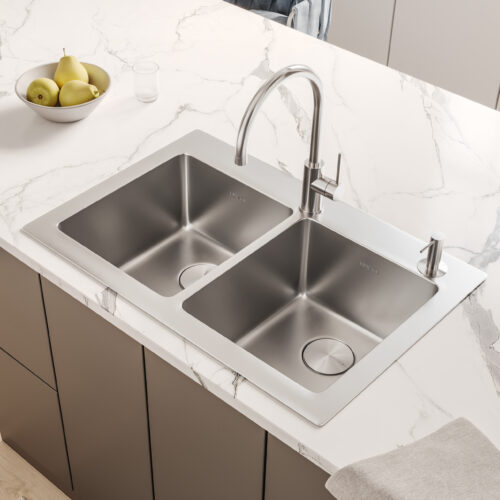 Stainless Steel Double Bowl Sink