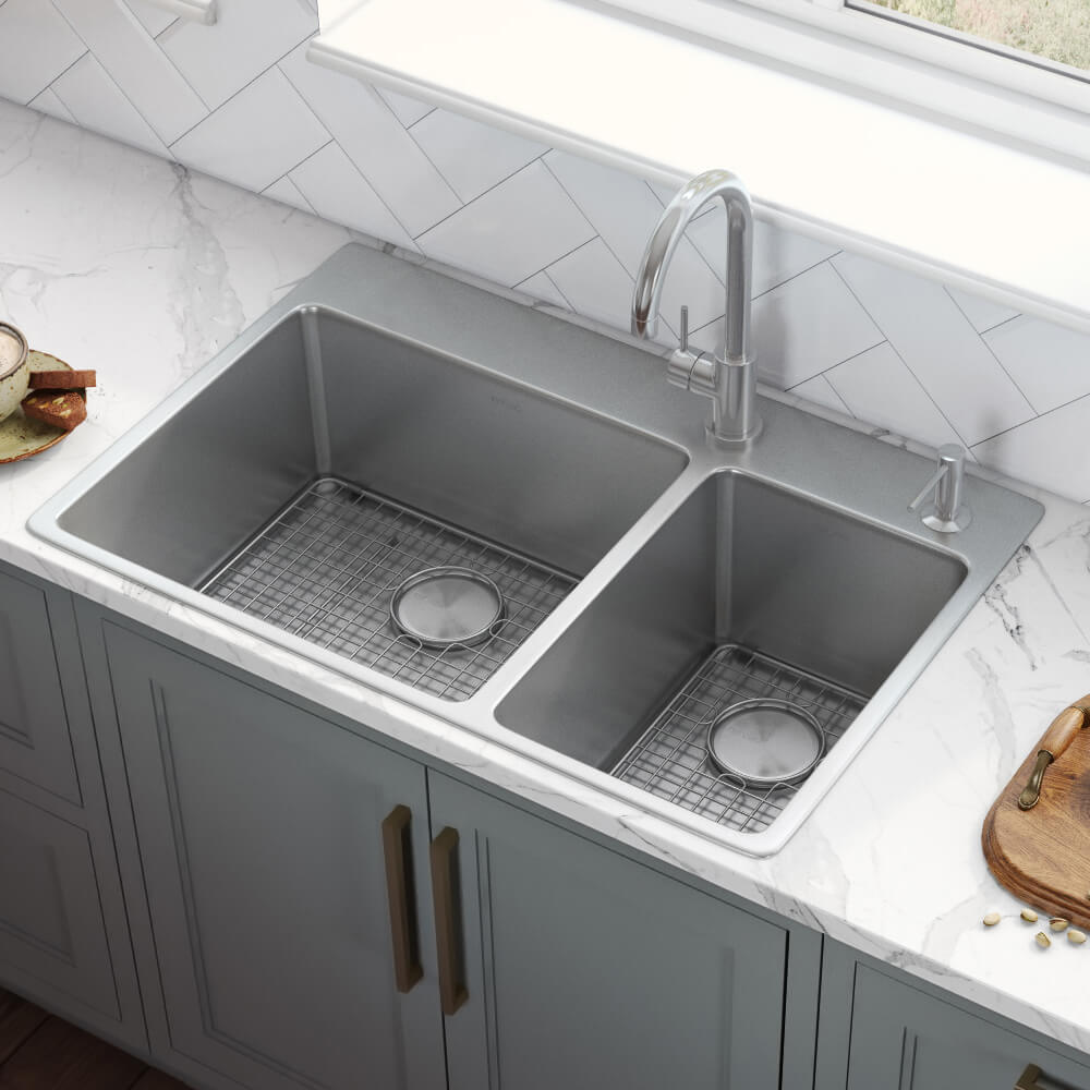 Double Bowl Drop-in Sink