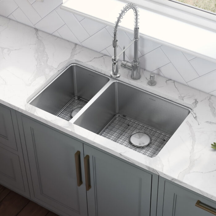 Double Bowl Undermount Kitchen Sink