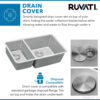 Ruvati 32-inch Undermount Kitchen Sink 30/70 Double Bowl 16 Gauge Stainless Steel - RVM5307