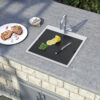 Ruvati 21 x 20 inch Outdoor Workstation Sink T-316 Marine Grade Topmount Stainless Steel BBQ - RVQ5221 Ruvati 21 x 20 inch Outdoor Workstation Sink T-316 Marine Grade Topmount Stainless Steel BBQ - RVQ5221