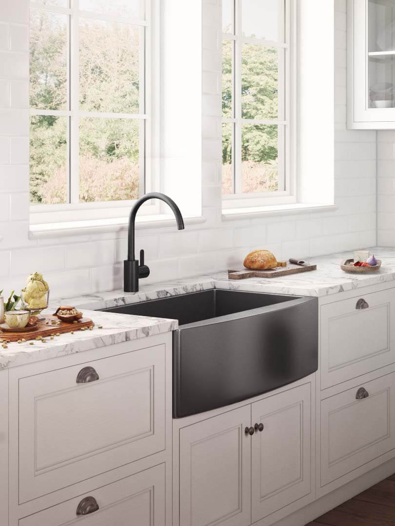 SPICE IT UP! Ruvati Brings Trendy Metallic Hues To Stainless Steel With New Terraza Farmhouse Sinks