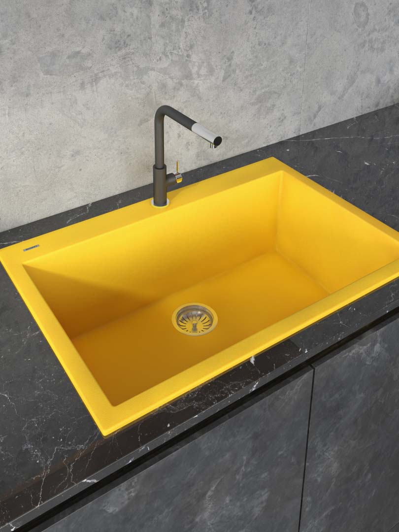 HELLO YELLOW! Ruvati Adds Stunning New Midas Yellow To epiGranite Series Of Kitchen Sinks HELLO YELLOW! Ruvati Adds Stunning New Midas Yellow To epiGranite Series Of Kitchen Sinks